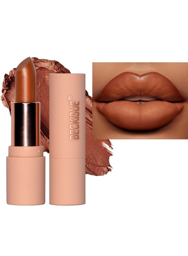 Beckisue Semi Matte Lipstick Creamy Natural Nude Lipstick Moisturizing and Smooth Lip  for All Skin (Color 301) - Image 1